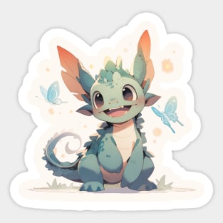 Cute little dragon Sticker